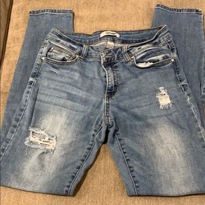 Distressed jeans size 4